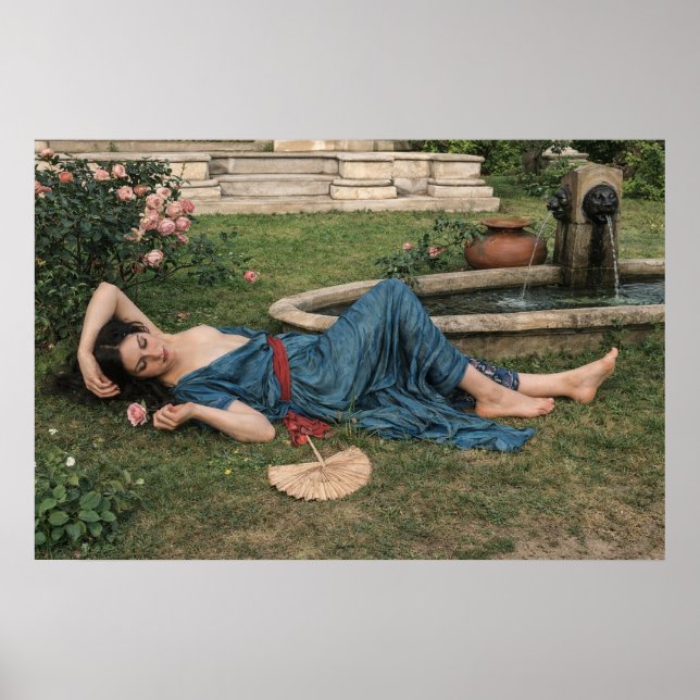 Affiche Douce Été par John William Waterhouse (Devant)