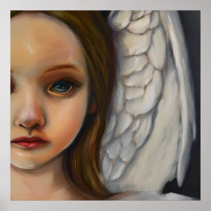 Affiche douce fille ange