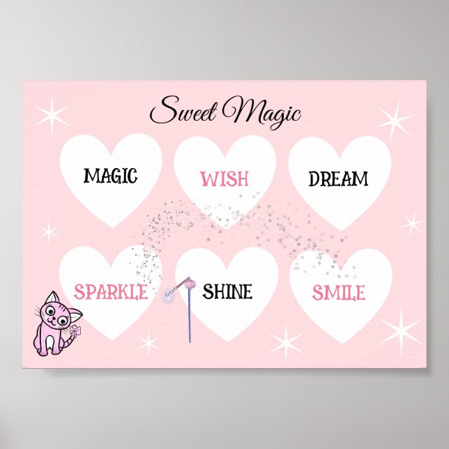 Affiche Douce Kitty Magique  (Devant)