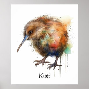 Affiche Douce Kiwi, personnalisé