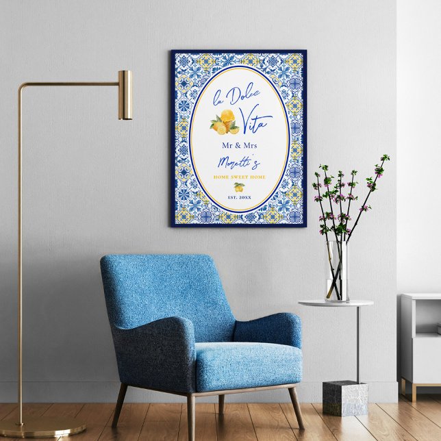 Affiche Douce Maison de Rêve pour Jeunes Mariés au Bord de (Créateur téléchargé)