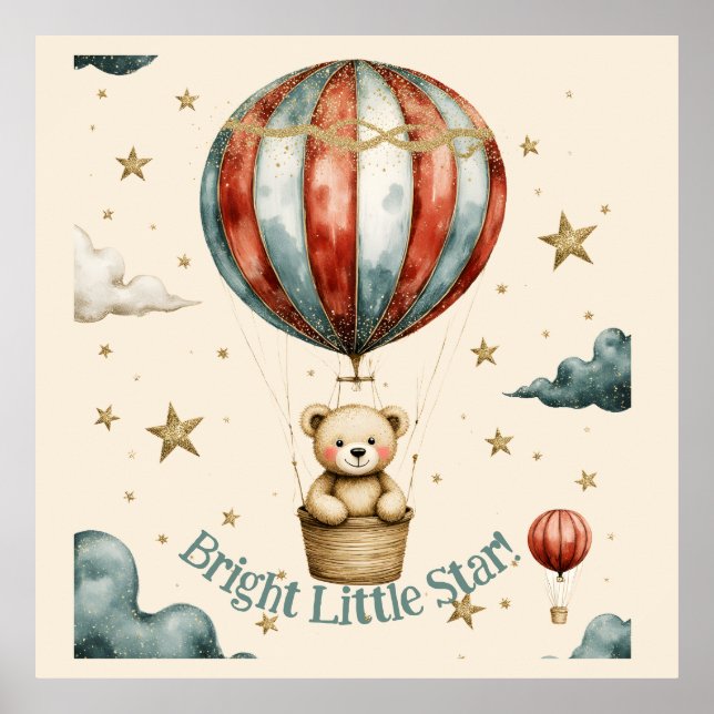 Affiche Douce nurserie de nounours Teddy (Devant)