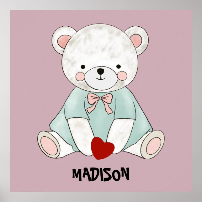 Affiche Douce petite peluche  (Devant)