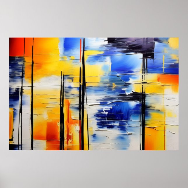 Affiche Douceur Abstraite (Devant)