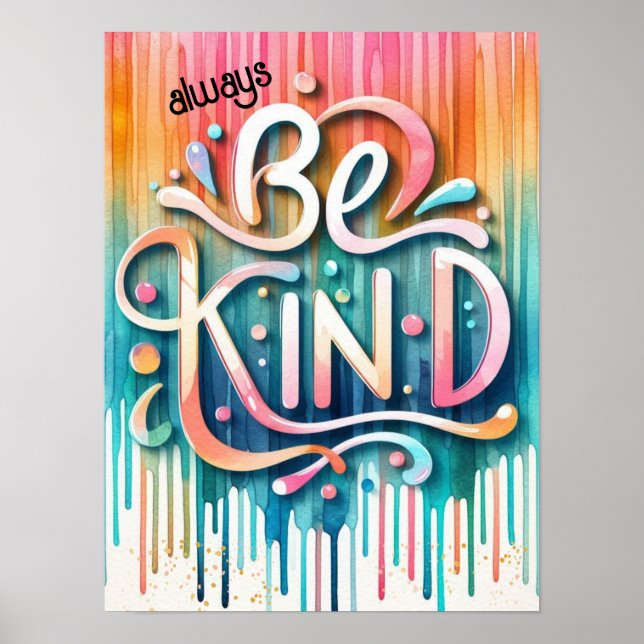 Affiche Douceur dans la couleur Ombre Peinture Drives (Devant)