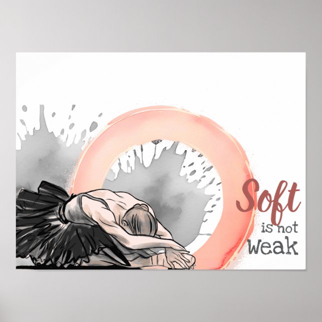 Affiche Douceur n'est pas Faiblesse, Danseuse de Ballet Él (Devant)