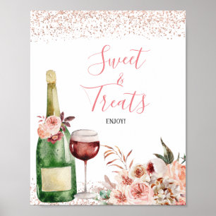 Affiche Douceurs de fete de mariage rose pour l'amour