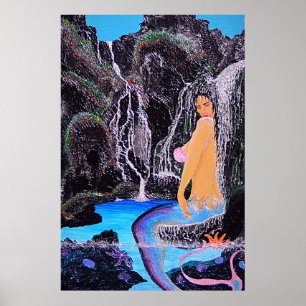 Affiche Douche à grottes de sirène