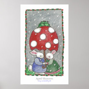 Affiche Douches d'avril