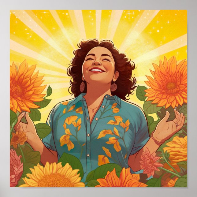 Affiche Douée et Growin : Honorer l'impression féminine (Devant)