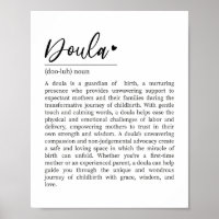 Doula Definition, Doula Gift, Present for Doula