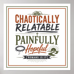 Affiche Douleur chaotiquement identifiable Espoir douloure