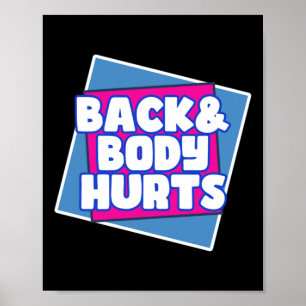 Affiche Douleur du corps arrière