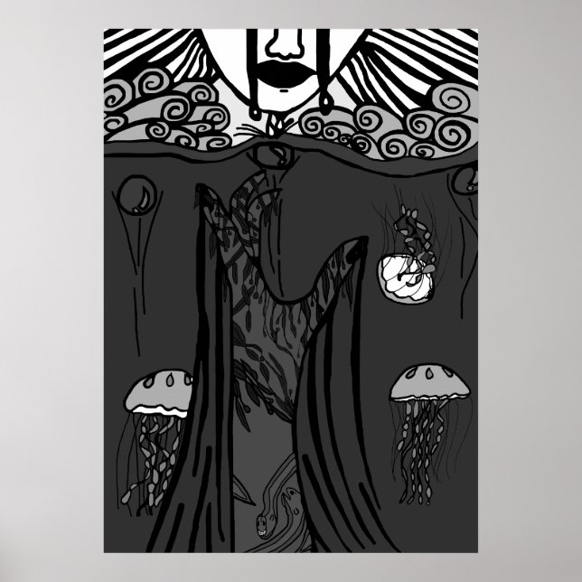 Affiche Douleur foncée (Devant)