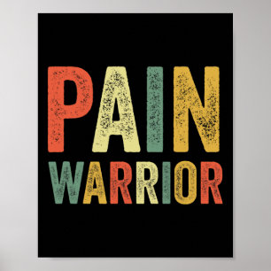Affiche Douleur Guerrier Crps Mois de sensibilisation Mala