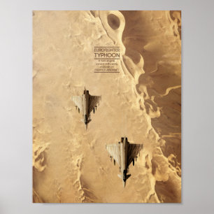 Affiche d'ouragan d'Eurofighter