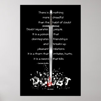 Affiche Douter tue