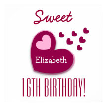 Doux 16e anniversaire Sprinkling of Hearts A01C1