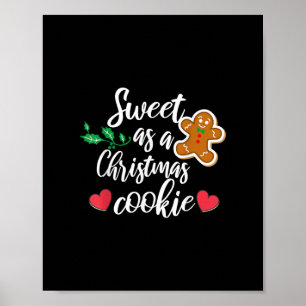 Affiche Doux comme un biscuit de Noël - Biscuit, Noël
