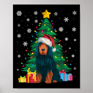 Affiche Doux moche Xmas Tree éclaire Portugais chien d'eau