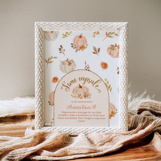 Affiche Doux petit citrouille temps capsule anniversaire (Créateur téléchargé)
