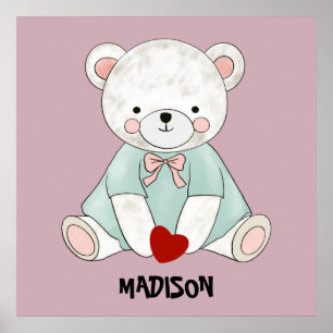 Affiche Doux petit peluche