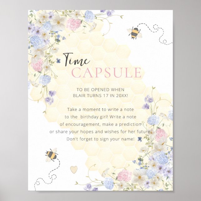 Affiche Doux Pour Devenir Un Premier Anniversaire Capsule  (Devant)