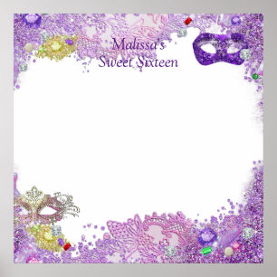 Affiche Douze Douce, Quinceanera, Panneau de Signalisation