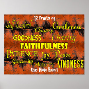 Affiche Douze fruits (flammes de danse)