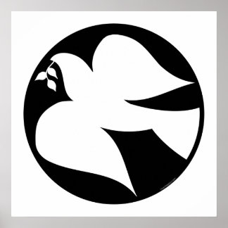 Affiche Dove of Peace Sign