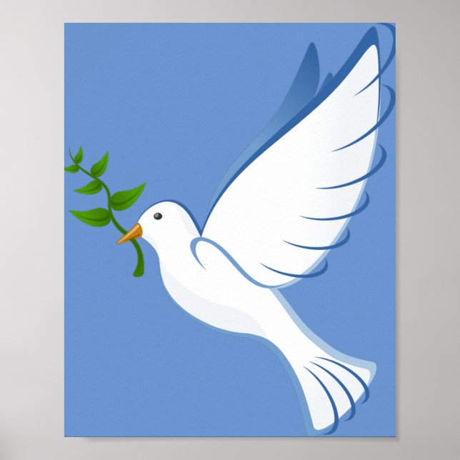 Affiche dove peace flying (Devant)
