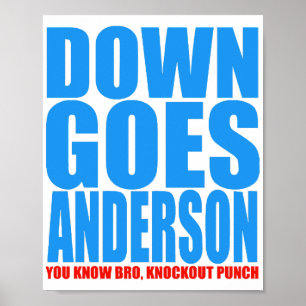 Affiche Down Goes Anderson