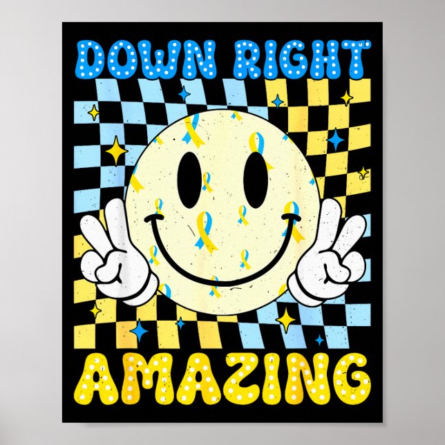 Affiche Down Right Amazing World Down Syndrome Awareness B (Devant)