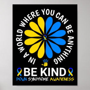 Affiche Down Syndrome Day 2024 Soyez au courant du syndrom