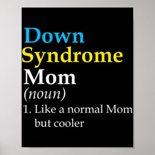 Affiche Down Syndrome Mom Fun Definition World Awareness D