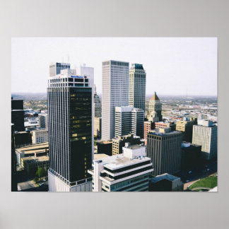 Affiche Downtown Tulsa Skyline