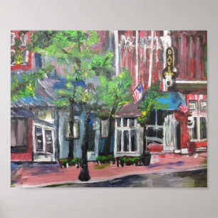 Affiche "Downtown Willoughby, Ohio" de Willowcatdesigns