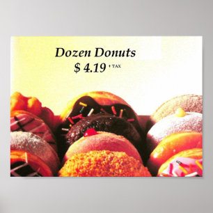 Affiche dozen donuts