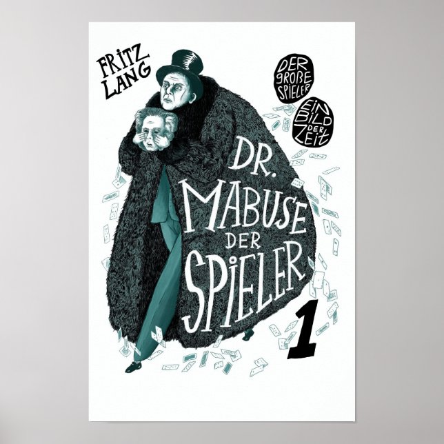 Affiche Dr Mabuse der Spieler 1922 Film Classique (Devant)
