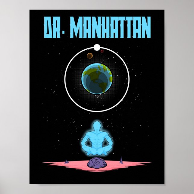 Affiche Dr Manhattan (Devant)