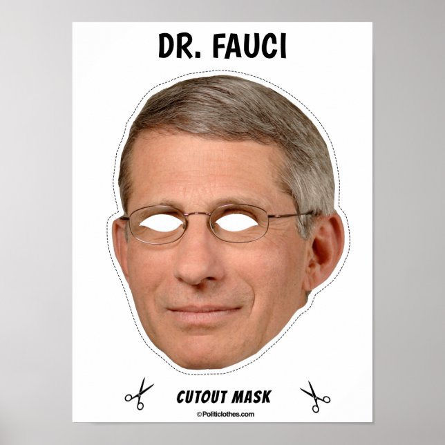 Affiche DR Masque d'Halloween FAUCI (Devant)