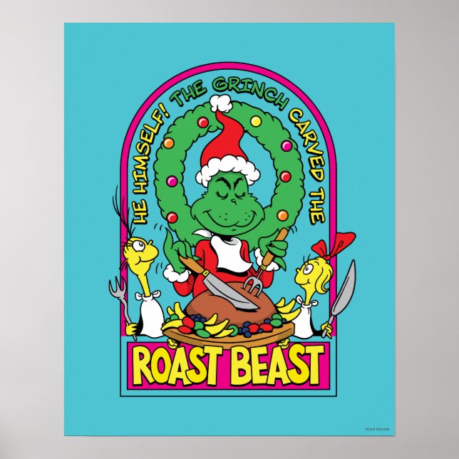 Affiche Dr. Seuss | Bête Rôtie Graphique (Devant)