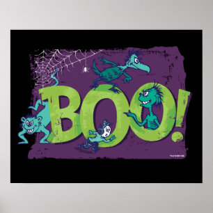 Affiche Dr Seuss   BOO ! Graphique d'Halloween