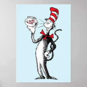 Affiche Dr Seuss   Chat dans le Casquette & Krinklebine