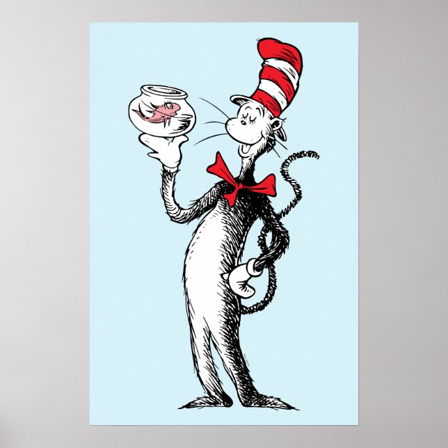 Affiche Dr. Seuss | Chat dans le Chapeau & Krinklebine (Devant)