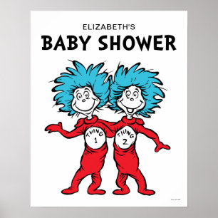 Affiche Dr. Seuss Chose Une Chose Deux Jumeaux Baby Show