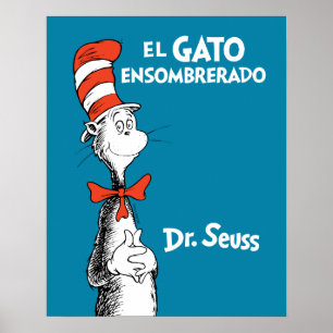Affiche Dr. Seuss El Gato Ensombrerado Espagnol