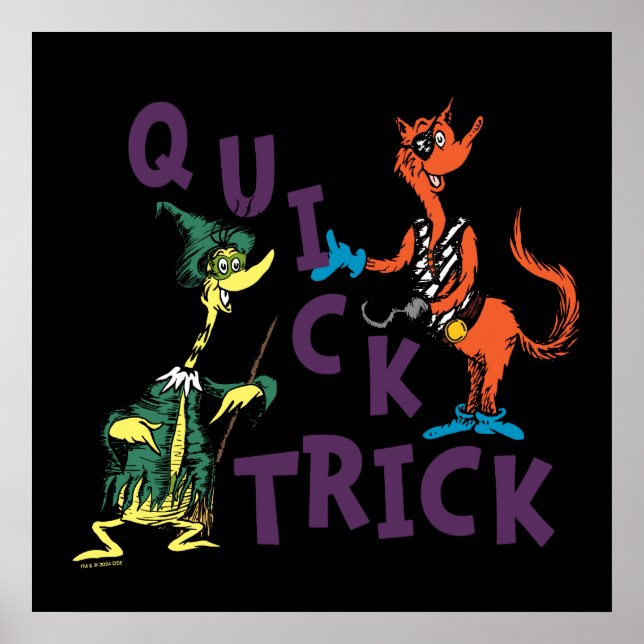 Affiche Dr. Seuss | Graphisme Halloween « Tour de passe-pa (Devant)