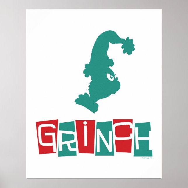 Affiche Dr. Seuss | Grinch - Rouge & Vert (Devant)