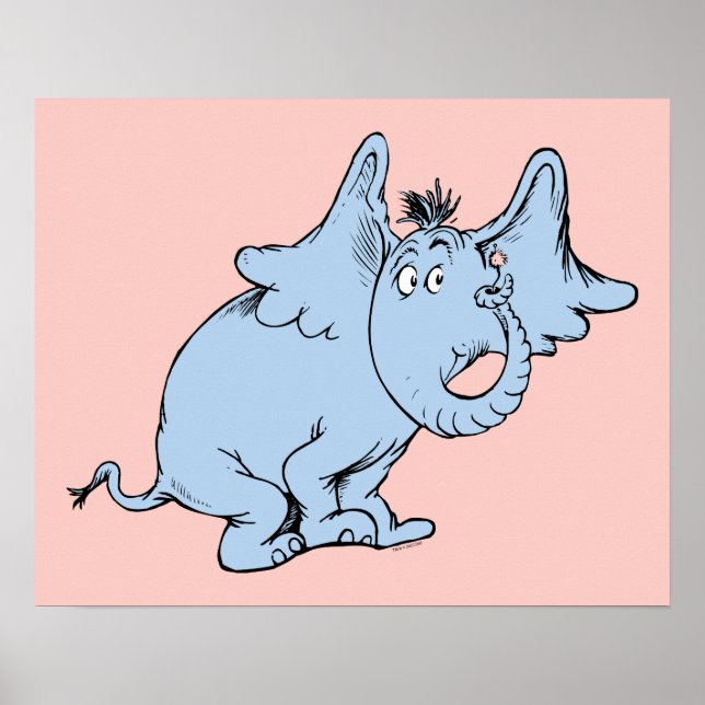 Affiche Dr. Seuss | Horton Côté Regard (Devant)